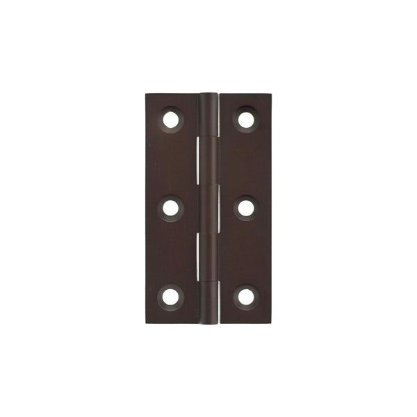 Millhouse Brass Cabinet Butt Hinges 64mm x 35mm x 2mm - Urban Dark Bronze - MHBH64UDB
