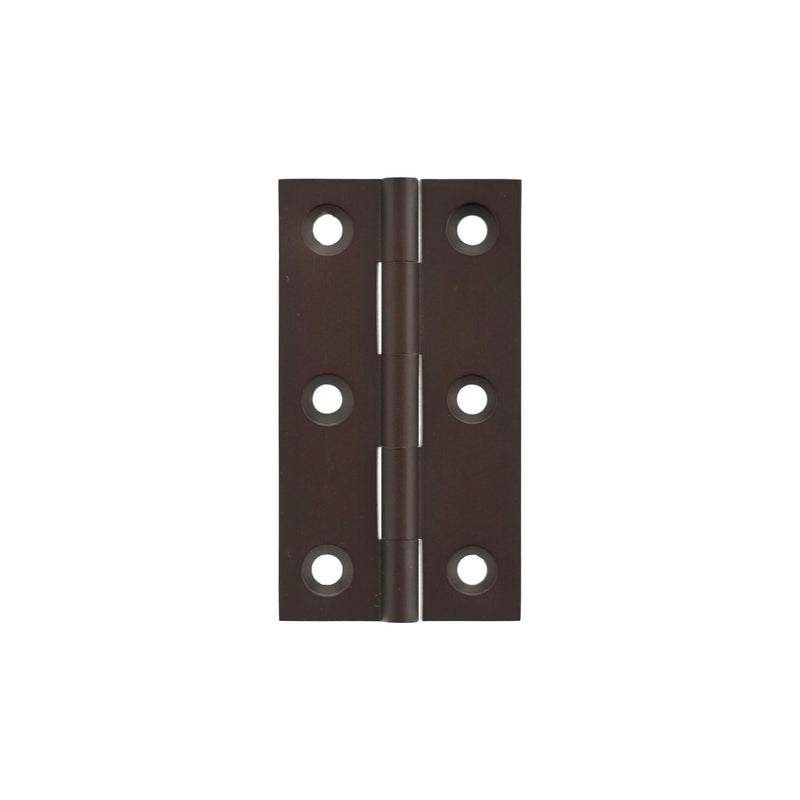 Millhouse Brass Cabinet Butt Hinges 64mm x 35mm x 2mm - Urban Dark Bronze - MHBH64UDB