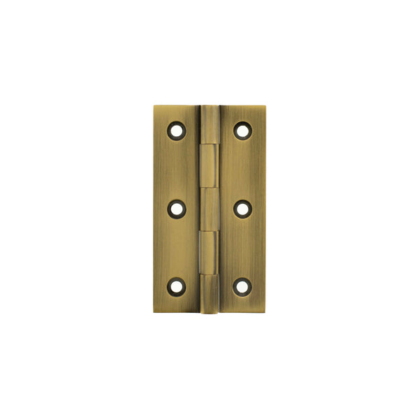 Millhouse Brass Cabinet Butt Hinges 75mm x 41mm x 2mm - Antique Brass - MHBH75AB