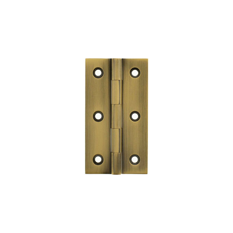 Millhouse Brass Cabinet Butt Hinges 75mm x 41mm x 2mm - Antique Brass - MHBH75AB
