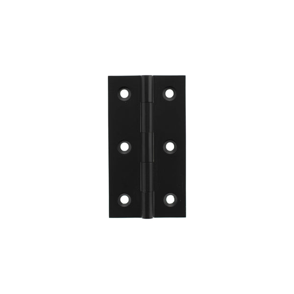 Millhouse Brass Cabinet Butt Hinges 75mm x 41mm x 2mm - Matt Black - MHBH75MB