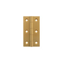 Millhouse Brass Cabinet Butt Hinges 75mm x 41mm x 2mm - Satin Brass - MHBH75SB - Choice Handles