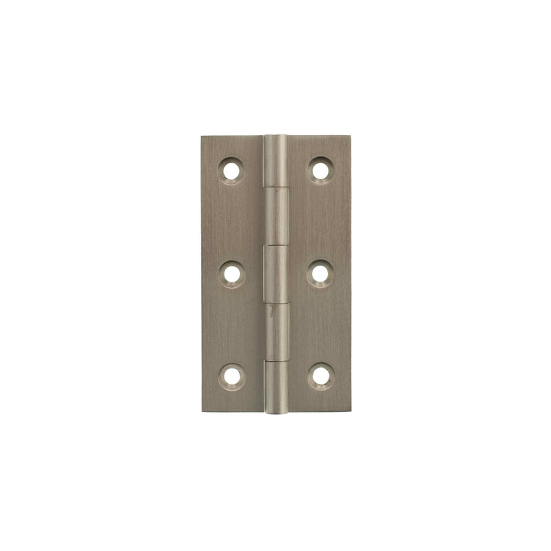 Millhouse Brass Cabinet Butt Hinges 75mm x 41mm x 2mm - Satin Nickel - MHBH75SN