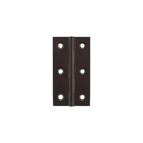 Millhouse Brass Cabinet Butt Hinges 75mm x 41mm x 2mm - Urban Dark Bronze - MHBH75UDB