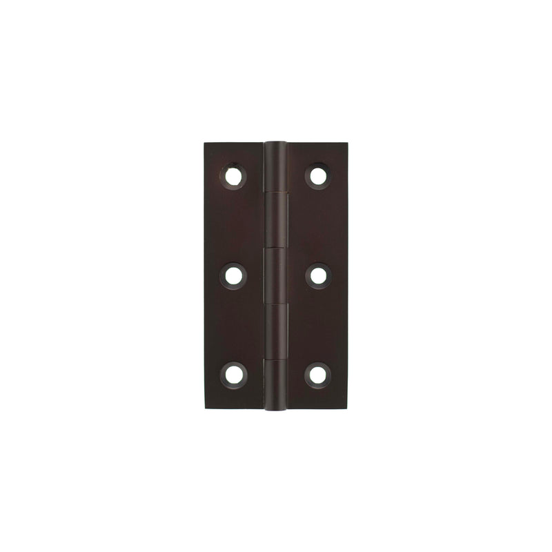 Millhouse Brass Cabinet Butt Hinges 75mm x 41mm x 2mm - Urban Dark Bronze - MHBH75UDB