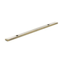 Millhouse Brass Long Narrow Cabinet Handle Backplate 128mm - Antique Brass - MHCBN128AB - Choice Handles