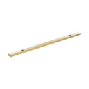 Millhouse Brass Long Narrow Cabinet Handle Backplate 160mm - Satin Brass - MHCBN160SB - Choice Handles