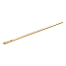 Millhouse Brass Long Narrow Cabinet Handle Backplate 320mm - Satin Brass - MHCBN320SB - Choice Handles
