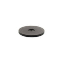 Millhouse Brass Round Cabinet Handle Backplate - Matt Black - MHCBR49MB - Choice Handles