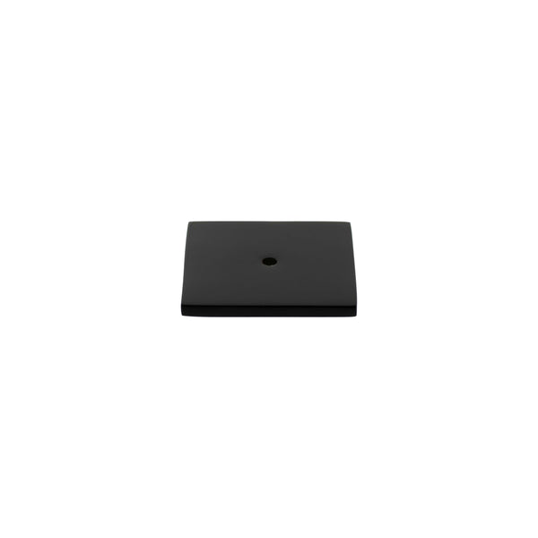 Millhouse Brass Square Cabinet Handle Backplate - Matt Black - MHCBS50MB - Choice Handles