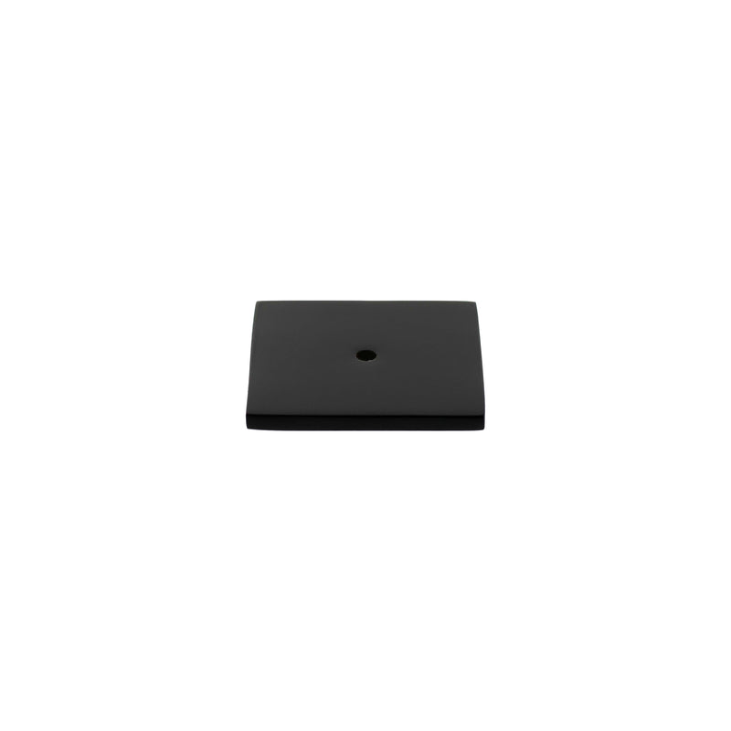 Millhouse Brass Square Cabinet Handle Backplate - Matt Black - MHCBS50MB - Choice Handles