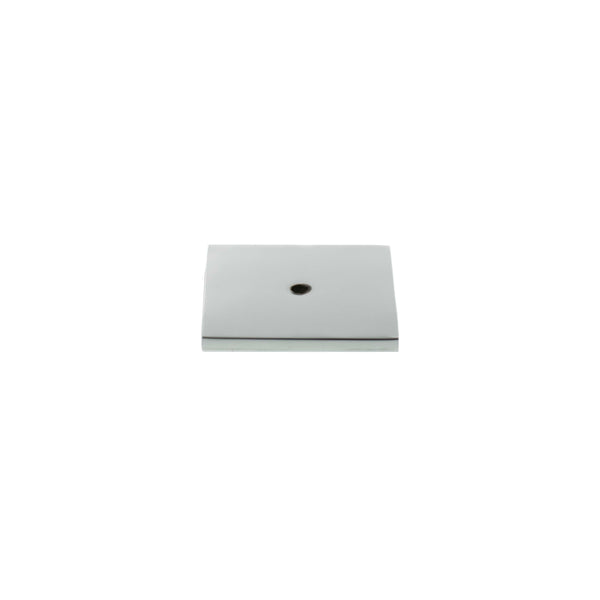 Millhouse Brass Square Cabinet Handle Backplate - Polished Chrome - MHCBS50PC - Choice Handles