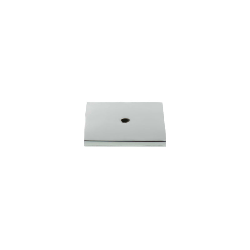 Millhouse Brass Square Cabinet Handle Backplate - Polished Chrome - MHCBS50PC - Choice Handles