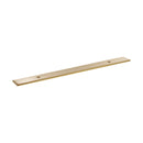 Millhouse Brass Long Wide Cabinet Handle Backplate 128mm - Satin Brass - MHCBW128SB - Choice Handles