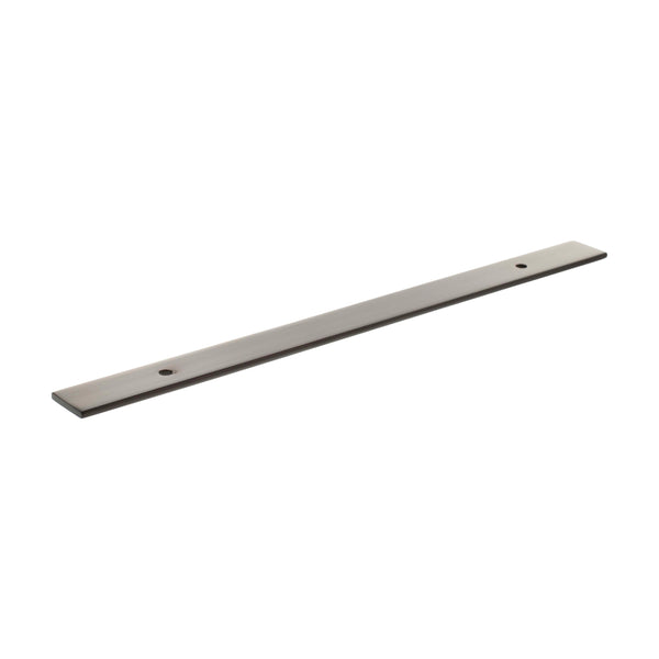 Millhouse Brass Long Wide Cabinet Handle Backplate 160mm - Urban Dark Bronze - MHCBW160UDB