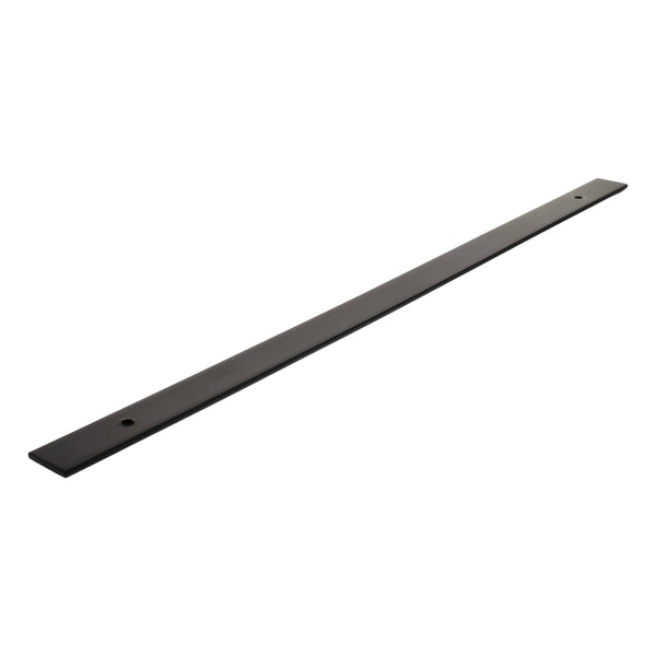Millhouse Brass Long Wide Cabinet Handle Backplate 320mm - Matt Black - MHCBW320MB