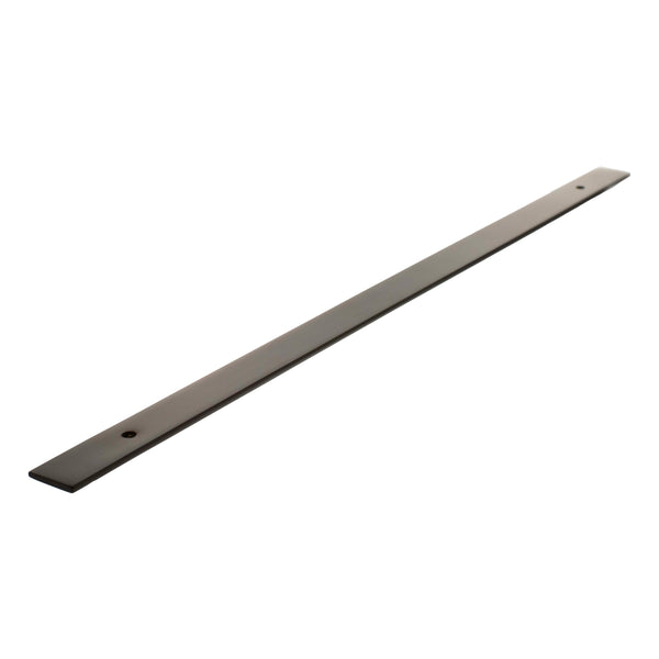 Millhouse Brass Long Wide Cabinet Handle Backplate 320mm - Urban Dark Bronze - MHCBW320UDB