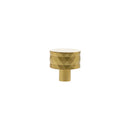 Millhouse Brass Chrysler Diamond Round Cabinet Knob Handle - Satin Brass - MHCD1530SB - Choice Handles