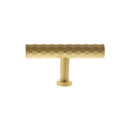 Millhouse Brass Chrysler Diamond T-Bar Cabinet Knob Handle - Satin Brass - MHCD1675SB - Choice Handles