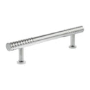 Millhouse Brass Chrysler Diamond T-Bar Cabinet Pull Handle 128mm - Polished Chrome - MHCD17128PC - Choice Handles