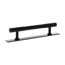 Millhouse Brass Chrysler Diamond T-Bar Cabinet Pull Handle on Backplate 128mm - Matt Black - MHCDB17128MB - Choice Handles