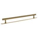 Millhouse Brass Chrysler Diamond T-Bar Cabinet Pull Handle on Backplate 320mm - Satin Brass - MHCDB17320SB - Choice Handles