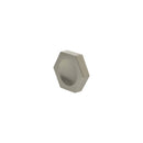 Millhouse Brass Pennington Hexagonal Finger Pull Cabinet Knob Handle - Satin Nickel - MHCH1338SN - Choice Handles