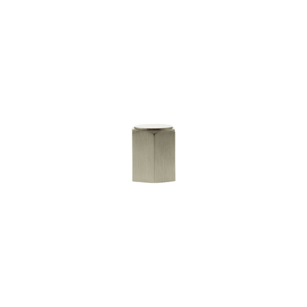 Millhouse Brass Pennington Hexagonal Cylinder Cabinet Knob Handle - Satin Nickel - MHCH1420SN - Choice Handles