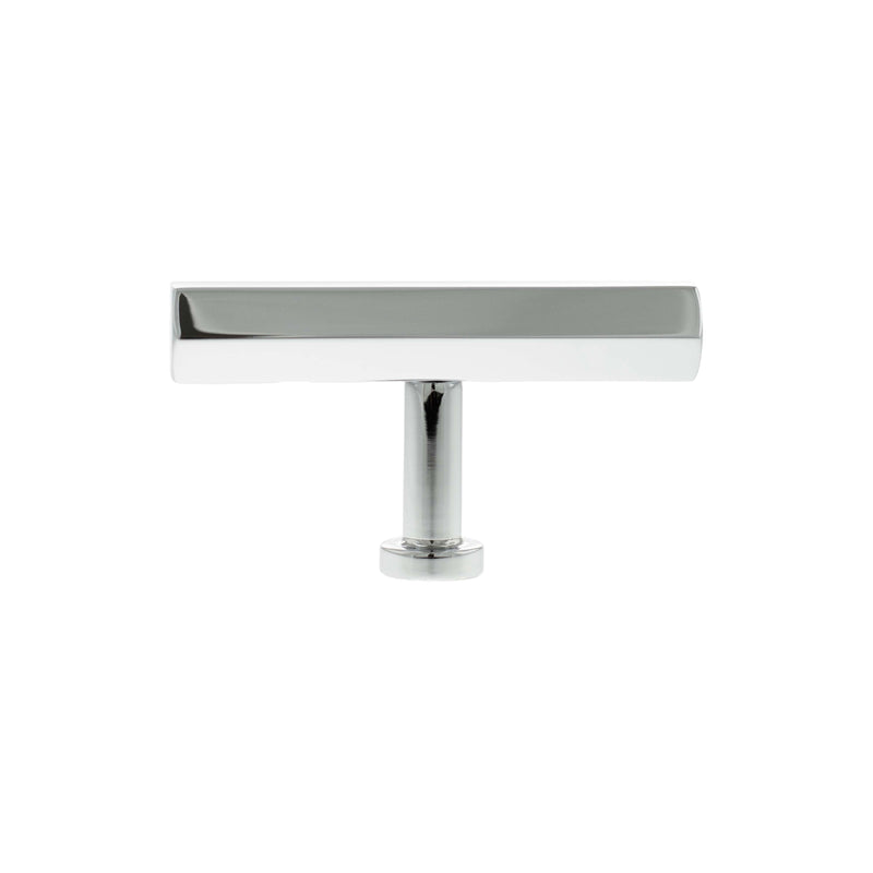 Millhouse Brass Pennington Hexagonal T-Bar Cabinet Knob Handle - Polished Chrome - MHCH1675PC - Choice Handles