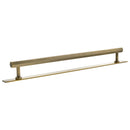 Millhouse Brass Pennington Hexagonal T-Bar Cabinet Pull Handle on Backplate 320mm - Antique Brass - MHCHB17320AB - Choice Handles