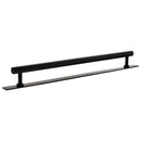 Millhouse Brass Pennington Hexagonal T-Bar Cabinet Pull Handle on Backplate 320mm - Matt Black - MHCHB17320MB - Choice Handles