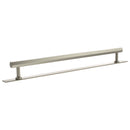 Millhouse Brass Pennington Hexagonal T-Bar Cabinet Pull Handle on Backplate 320mm - Satin Nickel - MHCHB17320SN - Choice Handles
