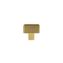Millhouse Brass Eiffel Knurled Square Cabinet Knob Handle - Satin Brass - MHCK1230SB - Choice Handles