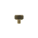 Millhouse Brass Eiffel Knurled Round Cabinet Knob Handle - Antique Brass - MHCK1532AB - Choice Handles
