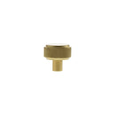 Millhouse Brass Eiffel Knurled Round Cabinet Knob Handle - Satin Brass - MHCK1532SB - Choice Handles