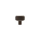 Millhouse Brass Eiffel Knurled Round Cabinet Knob Handle - Urban Dark Bronze - MHCK1532UDB - Choice Handles