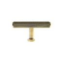 Millhouse Brass Eiffel Knurled T-Bar Cabinet Knob Handle - Antique Brass - MHCK1675AB - Choice Handles