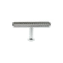 Millhouse Brass Eiffel Knurled T-Bar Cabinet Knob Handle - Polished Chrome - MHCK1675PC - Choice Handles
