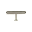 Millhouse Brass Eiffel Knurled T-Bar Cabinet Knob Handle - Satin Nickel - MHCK1675SN - Choice Handles
