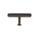 Millhouse Brass Eiffel Knurled T-Bar Cabinet Knob Handle - Urban Dark Bronze - MHCK1675UDB - Choice Handles