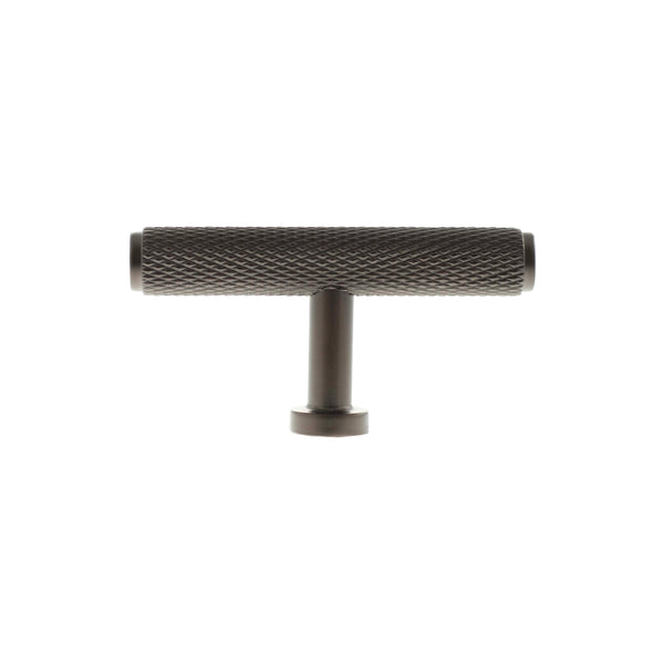 Millhouse Brass Eiffel Knurled T-Bar Cabinet Knob Handle - Urban Dark Bronze - MHCK1675UDB - Choice Handles