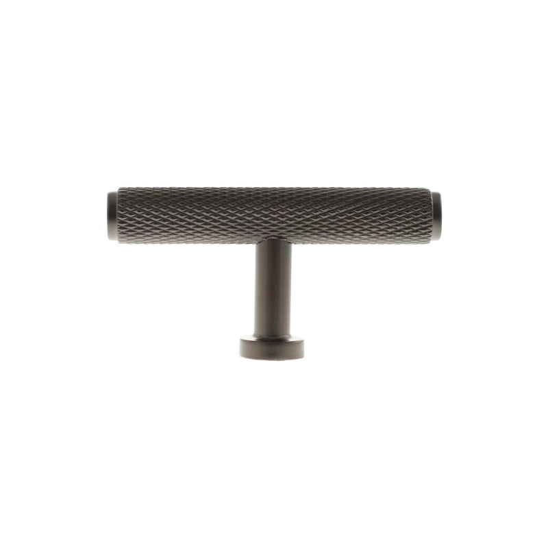 Millhouse Brass Eiffel Knurled T-Bar Cabinet Knob Handle - Urban Dark Bronze - MHCK1675UDB - Choice Handles