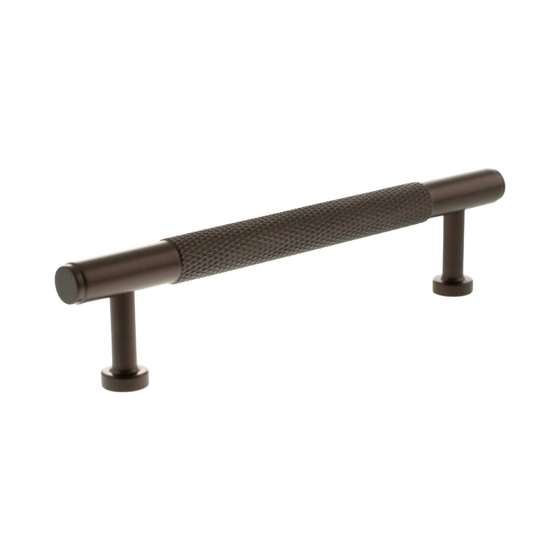Millhouse Brass Eiffel Knurled T-Bar Cabinet Pull Handle 128mm - Urban Dark Bronze - MHCK17128UDB