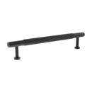 Millhouse Brass Eiffel Knurled T-Bar Cabinet Pull Handle 160mm - Matt Black - MHCK17160MB - Choice Handles