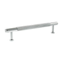 Millhouse Brass Eiffel Knurled T-Bar Cabinet Pull Handle 160mm - Polished Chrome - MHCK17160PC - Choice Handles