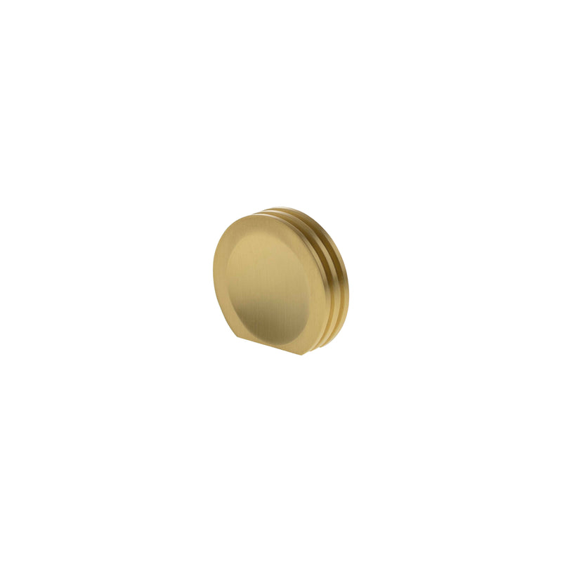 Millhouse Brass Battersea Linear Finger Pull Cabinet Knob Handle - Satin Brass - MHCL1338SB - Choice Handles