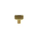 Millhouse Brass Battersea Linear Round Cabinet Knob Handle - Satin Brass - MHCL1532SB - Choice Handles