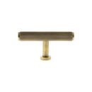Millhouse Brass Battersea Linear T-Bar Cabinet Knob Handle - Antique Brass - MHCL1675AB - Choice Handles