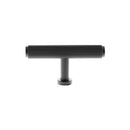 Millhouse Brass Battersea Linear T-Bar Cabinet Knob Handle - Matt Black - MHCL1675MB - Choice Handles