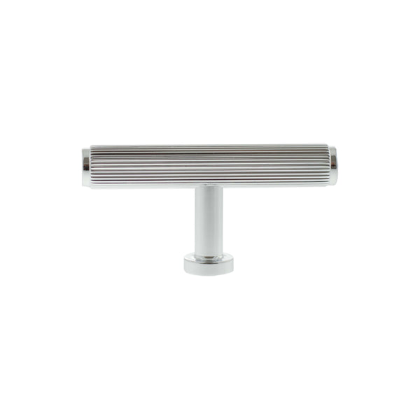 Millhouse Brass Battersea Linear T-Bar Cabinet Knob Handle - Polished Chrome - MHCL1675PC - Choice Handles